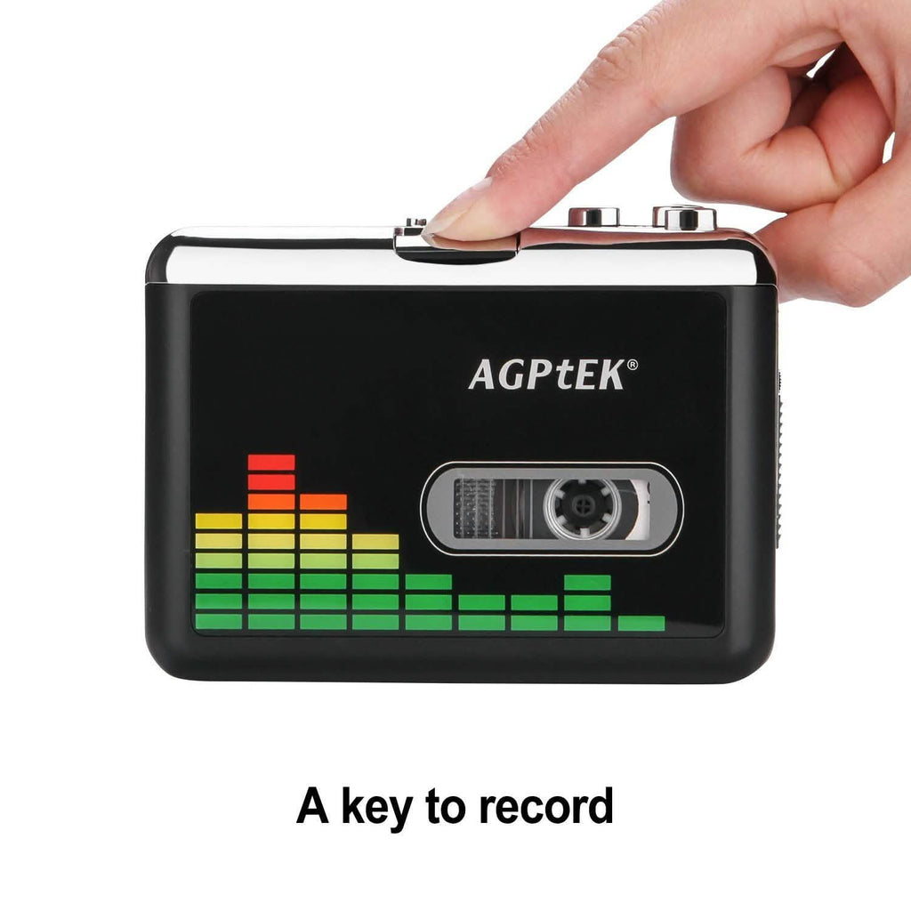 Lecteur de musique audio à cassette portable Enregistreur de cassettes avec convertisseur de cassette vers MP3