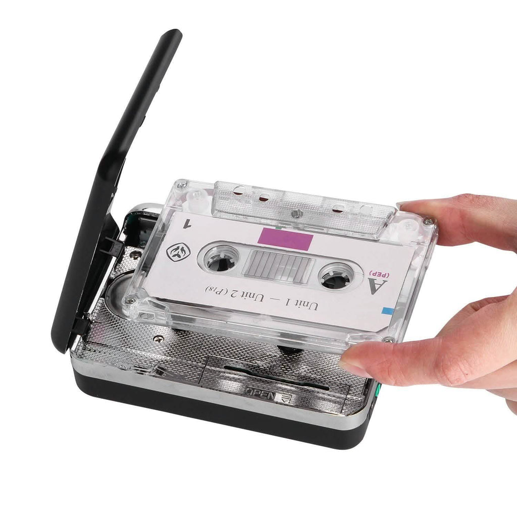 Lecteur de musique audio à cassette portable Enregistreur de cassettes avec convertisseur de cassette vers MP3