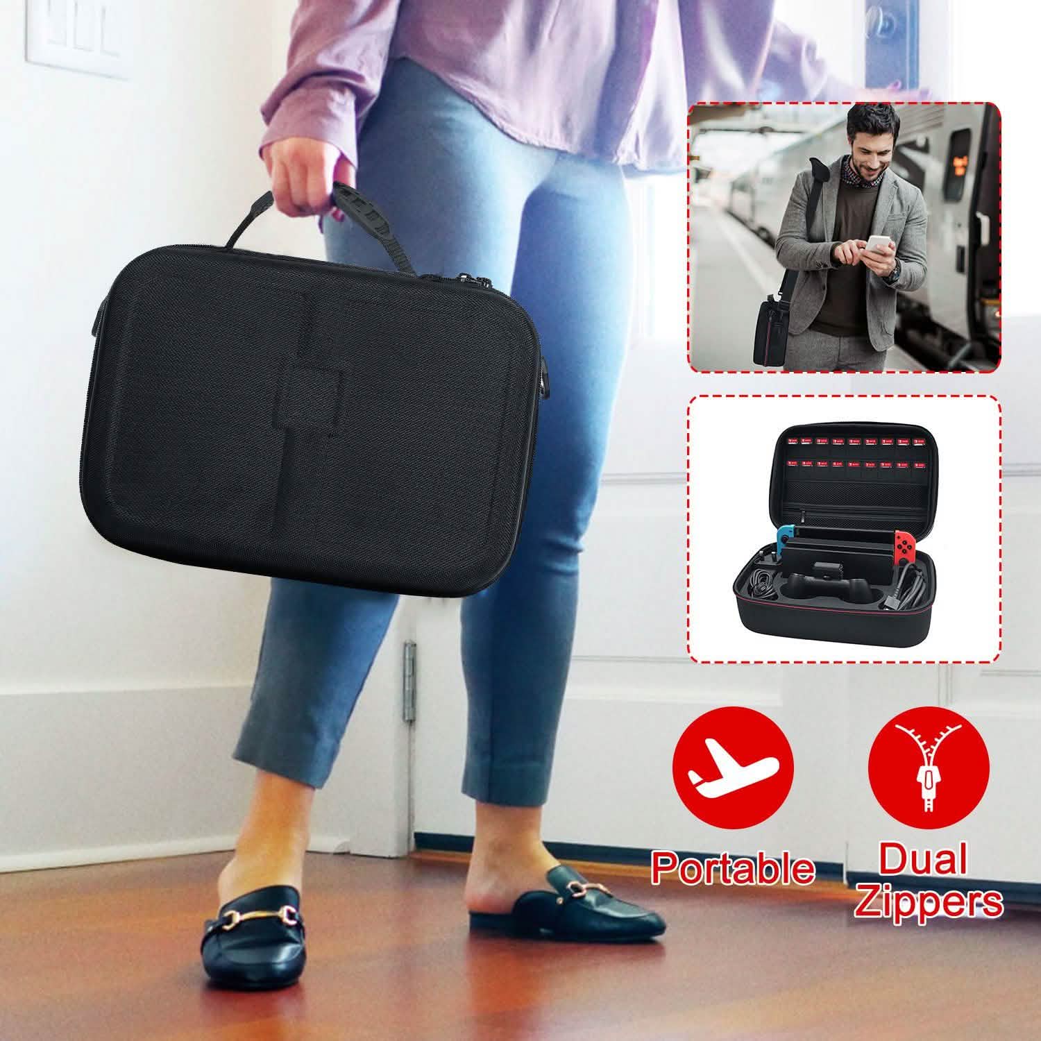 Housse de transport de luxe portable pour Nintendo Switch