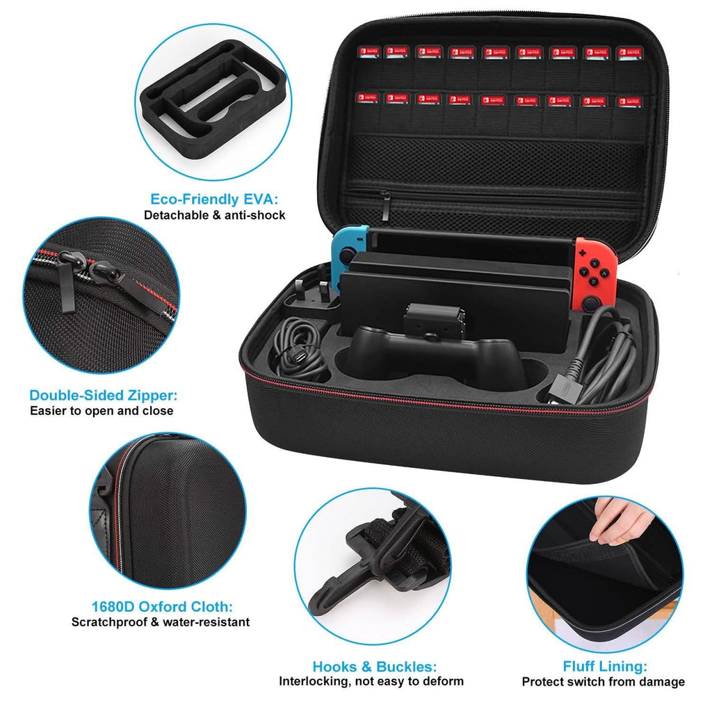 Housse de transport de luxe portable pour Nintendo Switch