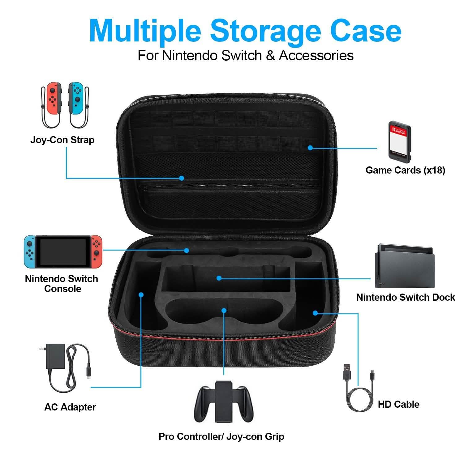 Housse de transport de luxe portable pour Nintendo Switch