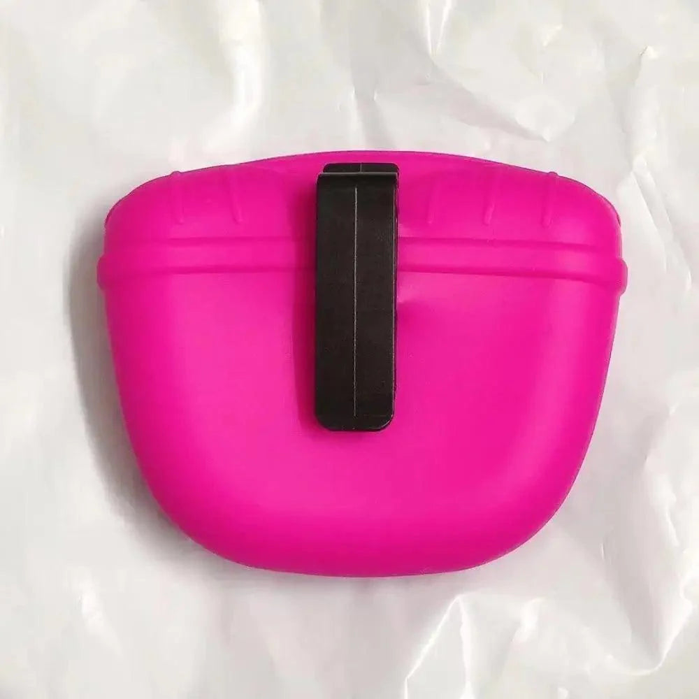 Pochette portable pour friandises de dressage pour chiens, avec clip solide, pochette de rangement pour nourriture d'extérieur, sacs banane pour animaux de compagnie