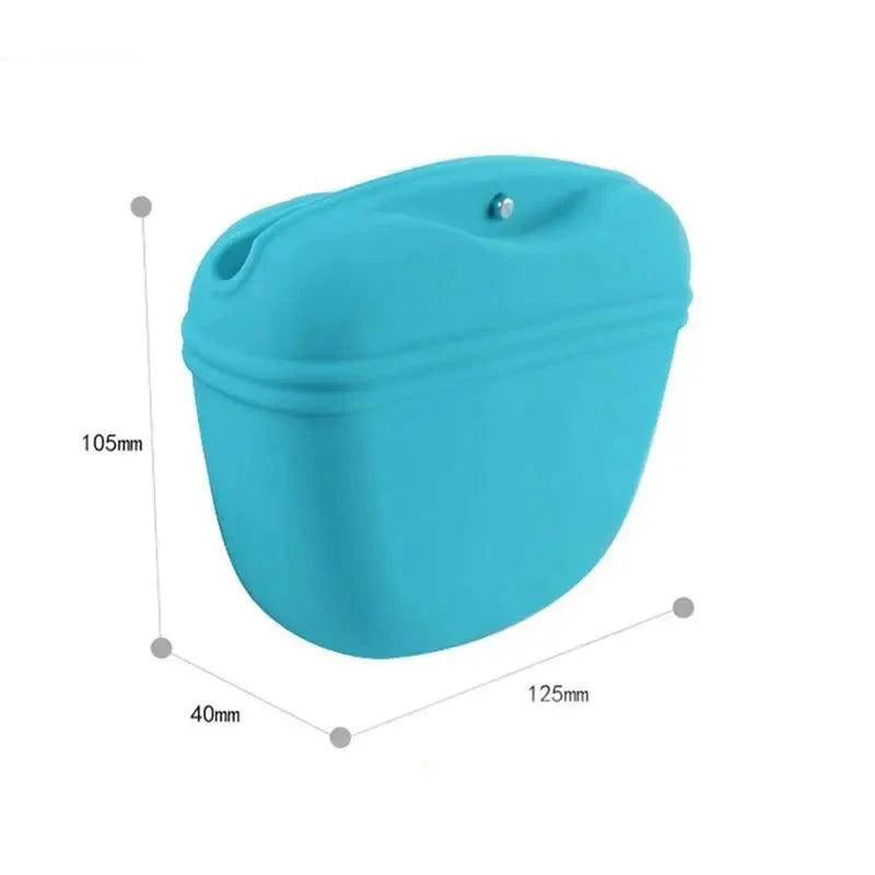 Pochette portable pour friandises de dressage pour chiens, avec clip solide, pochette de rangement pour nourriture d'extérieur, sacs banane pour animaux de compagnie
