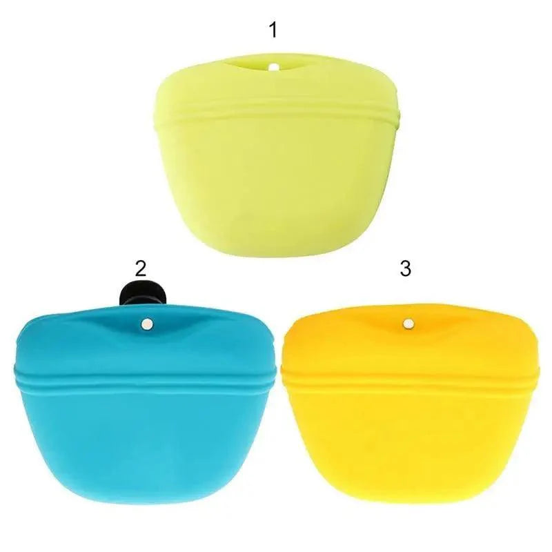 Pochette portable pour friandises de dressage pour chiens, avec clip solide, pochette de rangement pour nourriture d'extérieur, sacs banane pour animaux de compagnie