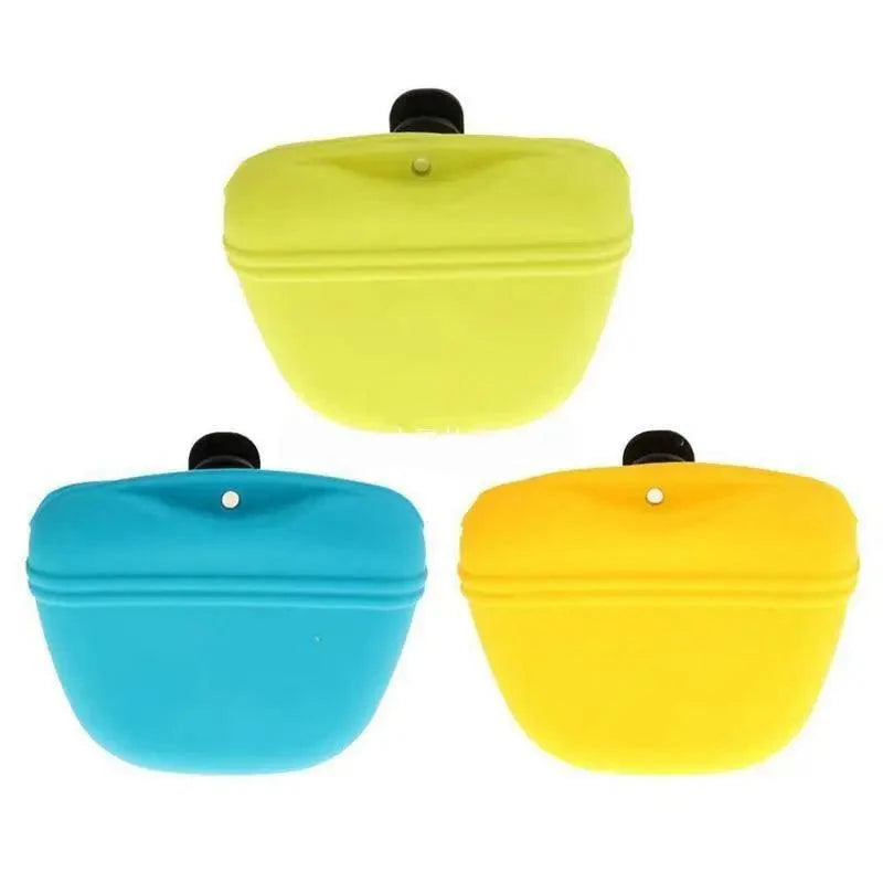 Pochette portable pour friandises de dressage pour chiens, avec clip solide, pochette de rangement pour nourriture d'extérieur, sacs banane pour animaux de compagnie
