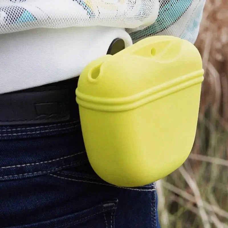 Pochette portable pour friandises de dressage pour chiens, avec clip solide, pochette de rangement pour nourriture d'extérieur, sacs banane pour animaux de compagnie