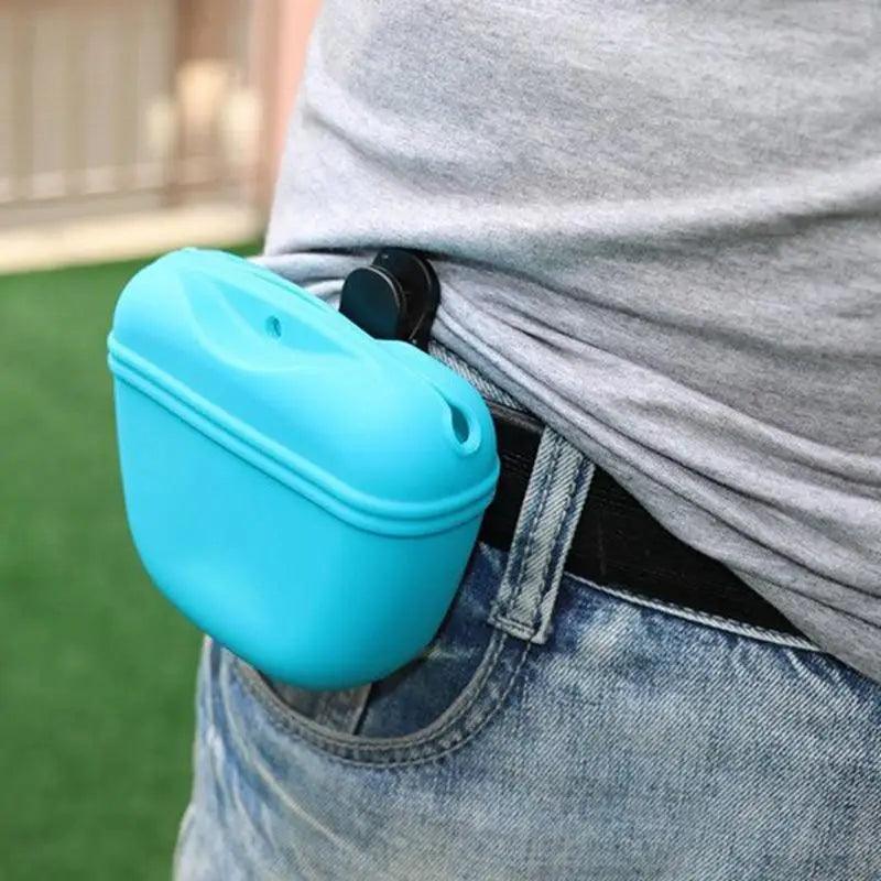 Pochette portable pour friandises de dressage pour chiens, avec clip solide, pochette de rangement pour nourriture d'extérieur, sacs banane pour animaux de compagnie