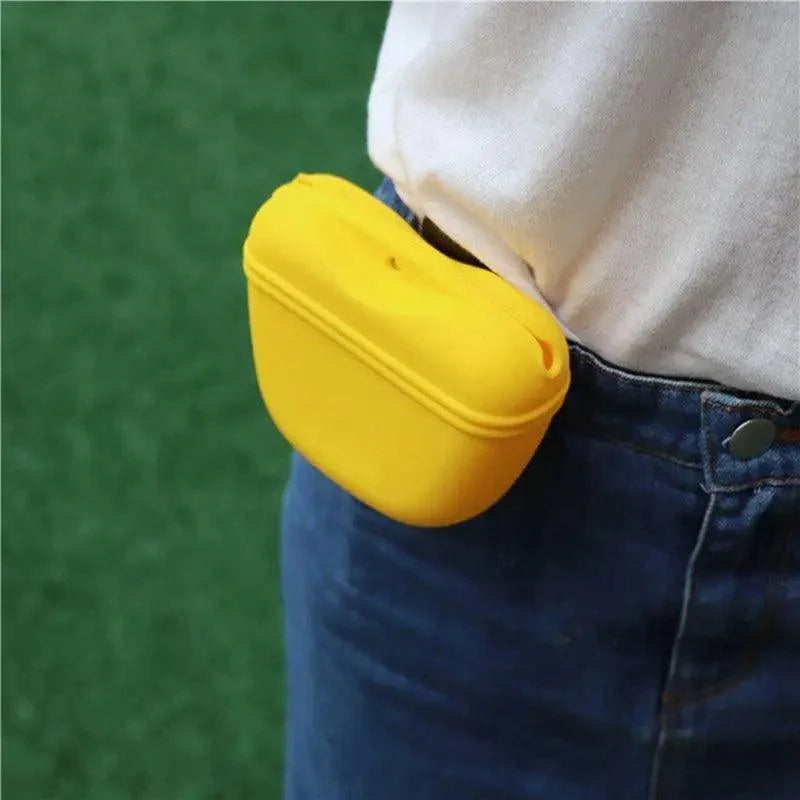 Pochette portable pour friandises de dressage pour chiens, avec clip solide, pochette de rangement pour nourriture d'extérieur, sacs banane pour animaux de compagnie