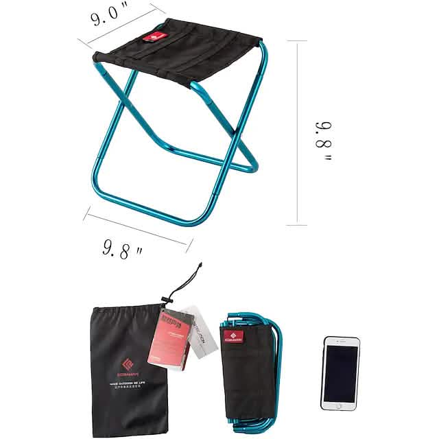 Banc de camping pliable portable