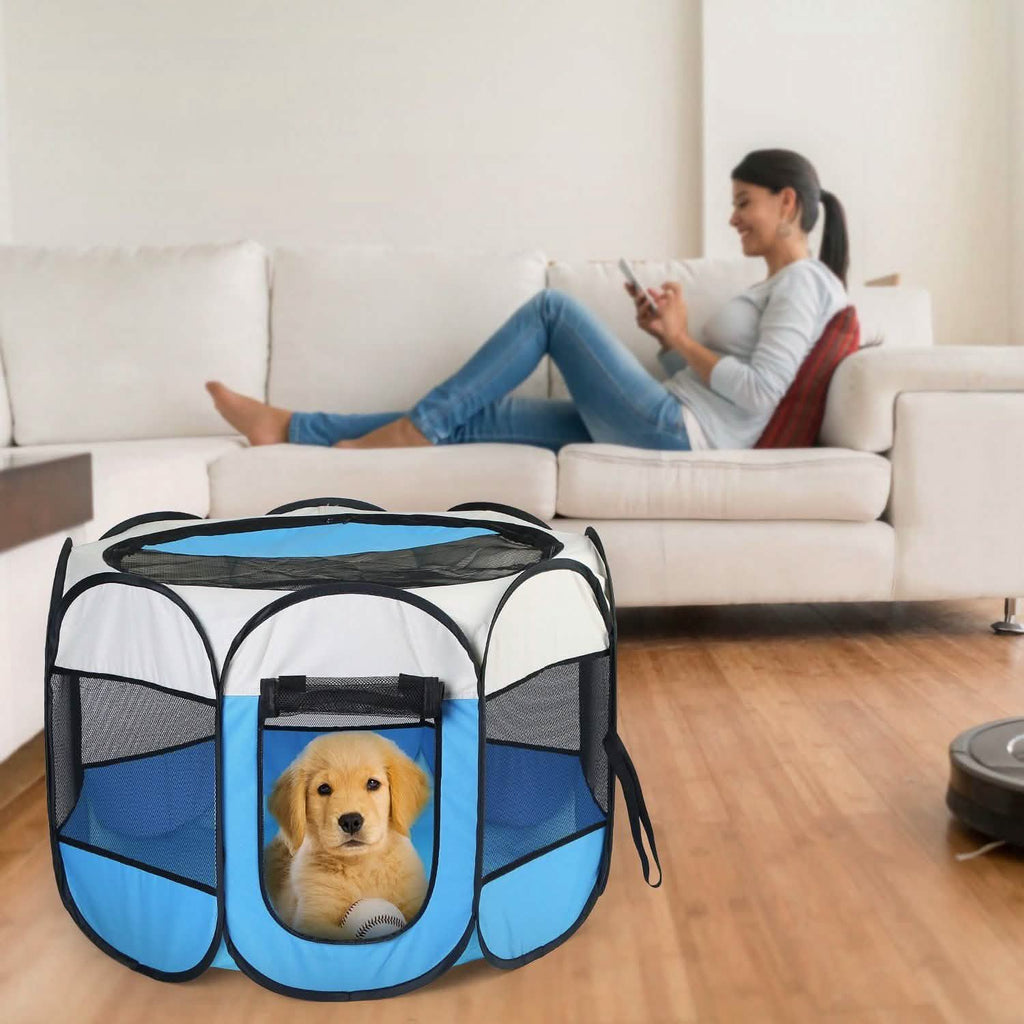 Parc pour animaux de compagnie pliable et portable pour chiens, chats et autres animaux