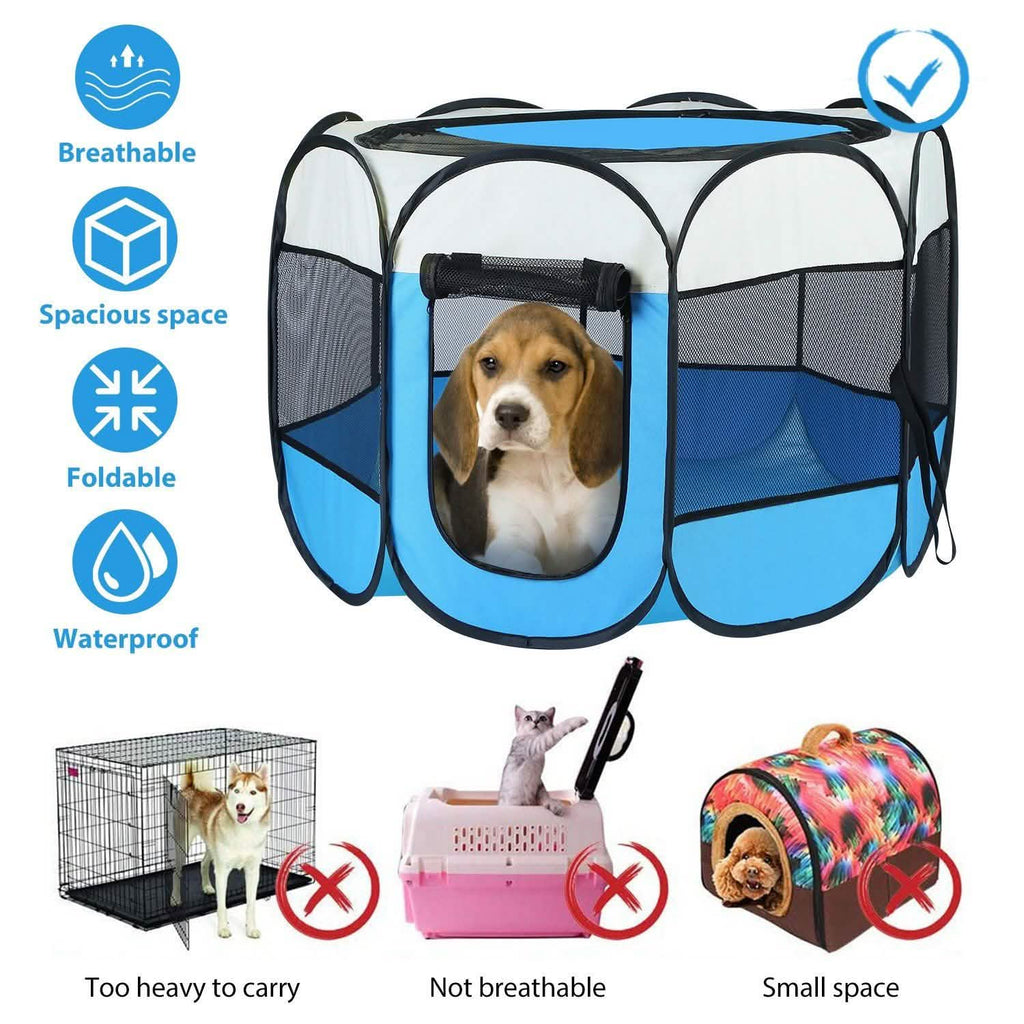 Parc pour animaux de compagnie pliable et portable pour chiens, chats et autres animaux