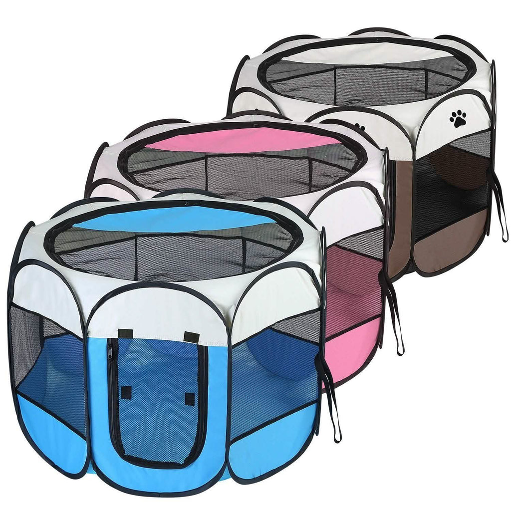 Parc pour animaux de compagnie pliable et portable pour chiens, chats et autres animaux