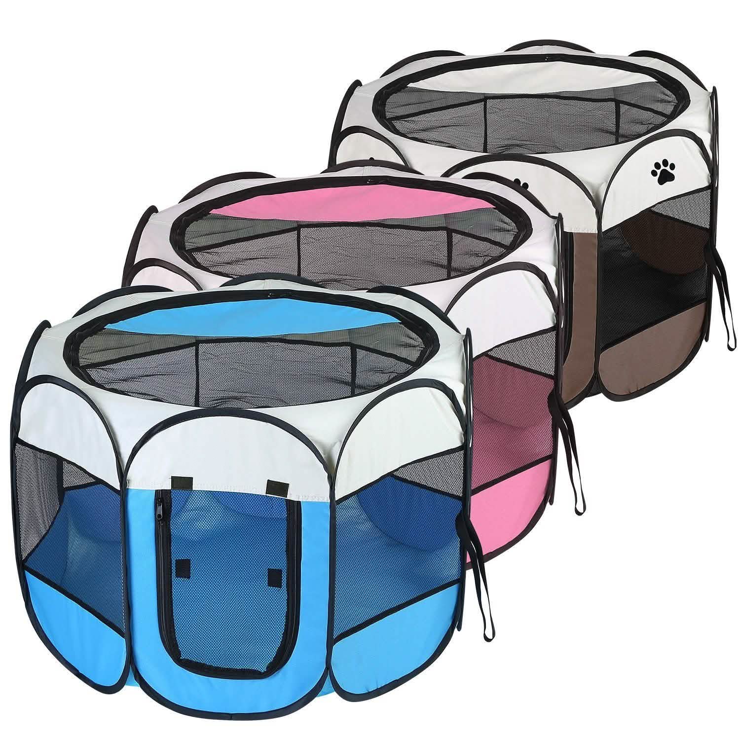 Parc pour animaux de compagnie pliable et portable pour chiens, chats et autres animaux