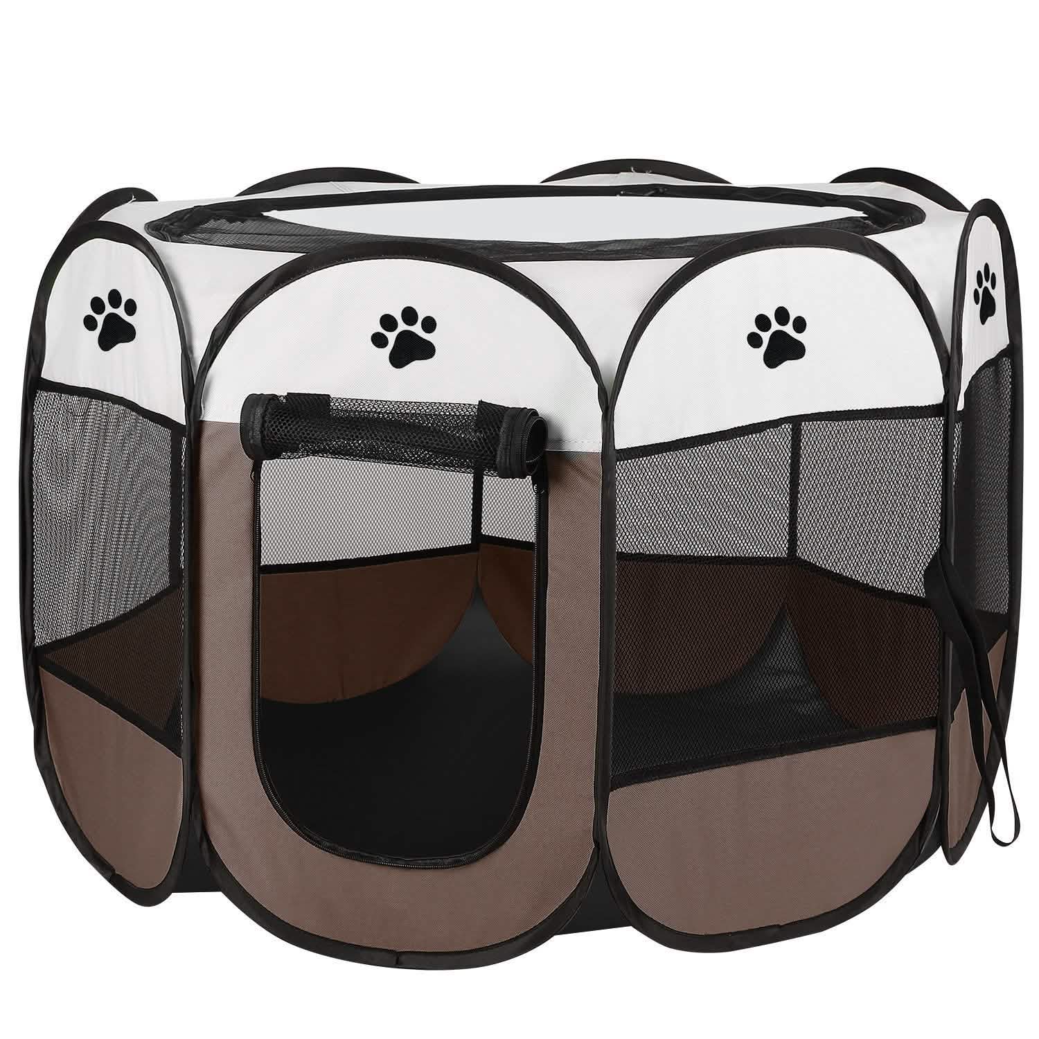 Parc pour animaux de compagnie pliable et portable pour chiens, chats et autres animaux