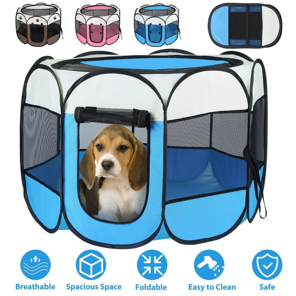 Parc pour animaux de compagnie pliable et portable pour chiens, chats et autres animaux