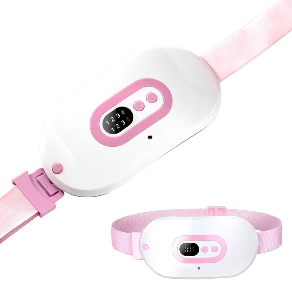 Plaque chauffante portable pour crampes, chauffe rapidement avec 3 niveaux de chaleur et 3 modes de massage