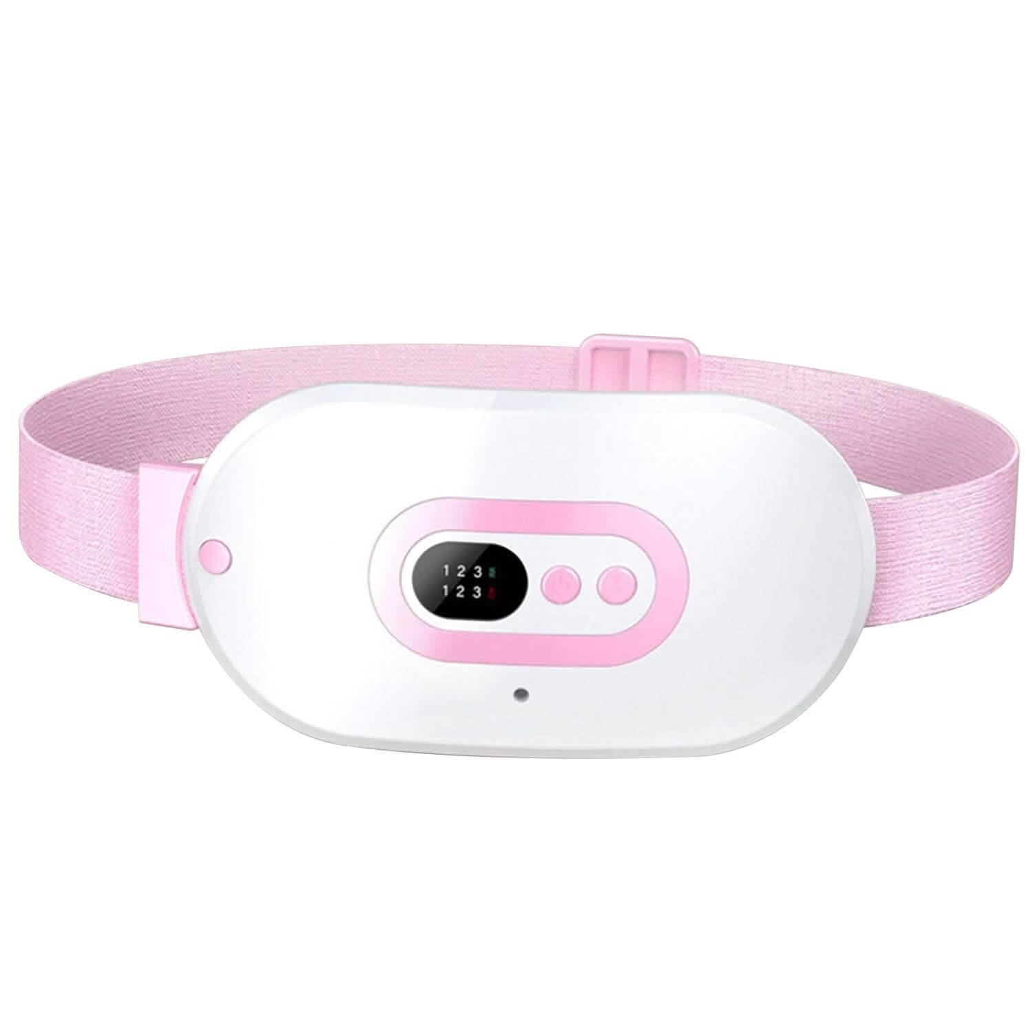 Plaque chauffante portable pour crampes, chauffe rapidement avec 3 niveaux de chaleur et 3 modes de massage