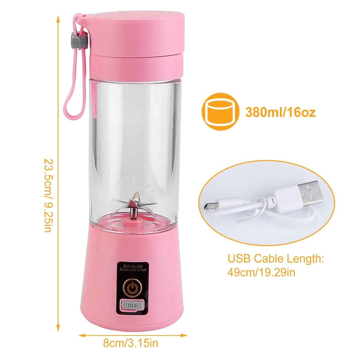 Mixeur-presse-agrumes portable rechargeable par USB