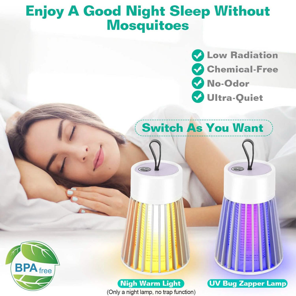 Lampe anti-moustiques et insectes électrique portative à LED