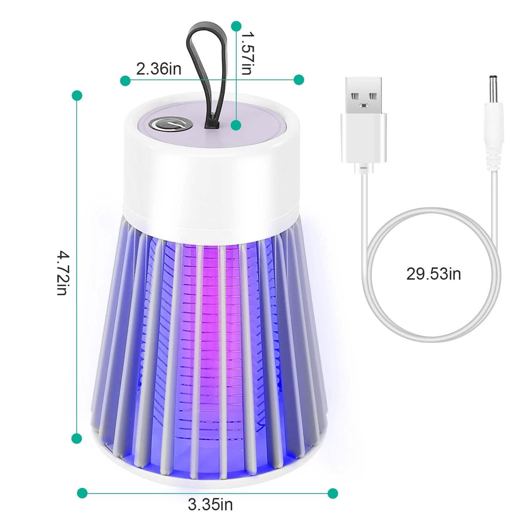 Lampe anti-moustiques et insectes électrique portative à LED