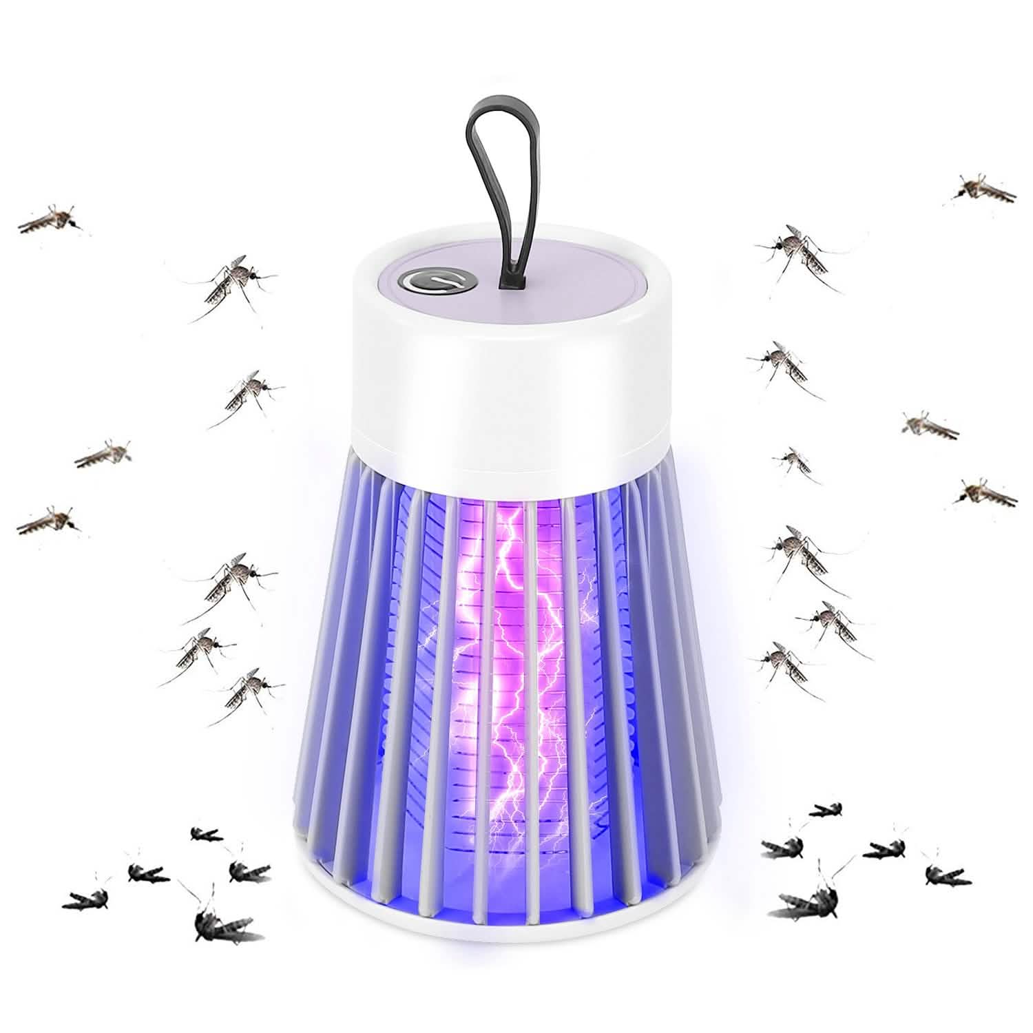 Lampe anti-moustiques et insectes électrique portative à LED