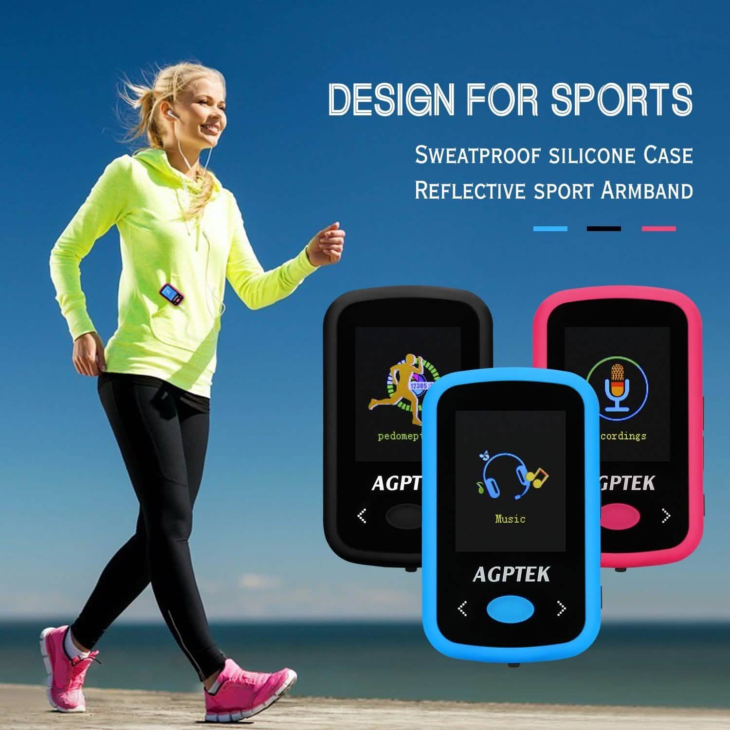 Lecteur MP3 Bluetooth 8 Go, portable, Hifi, sans perte