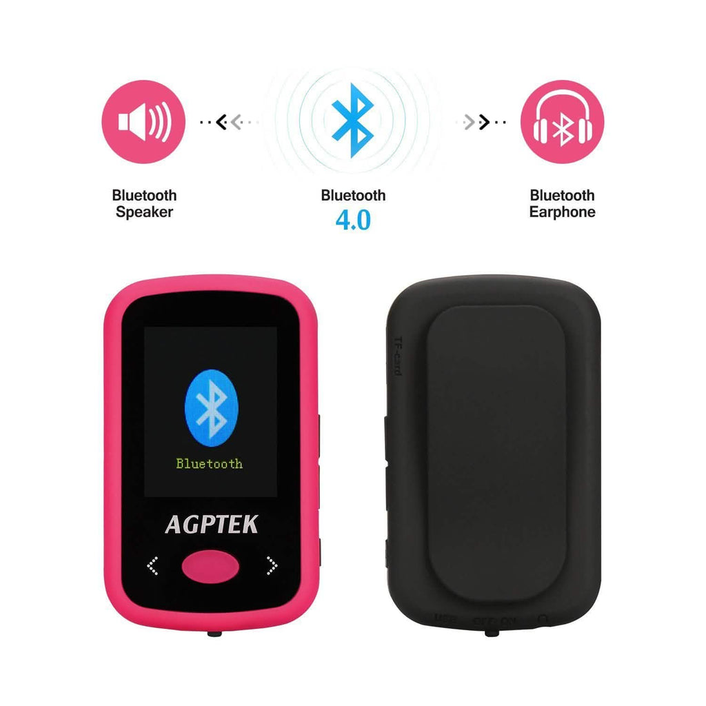 Lecteur MP3 Bluetooth 8 Go, portable, Hifi, sans perte