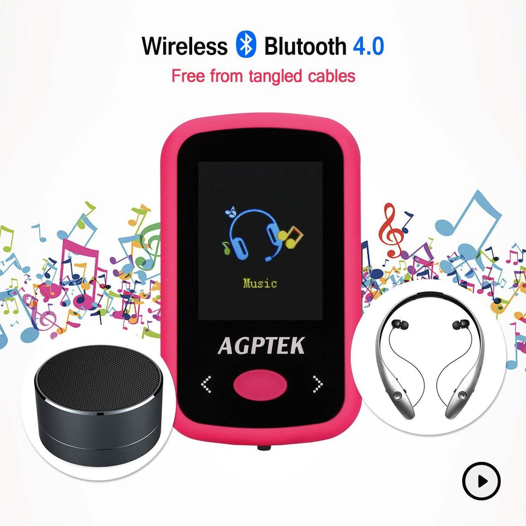 Lecteur MP3 Bluetooth 8 Go, portable, Hifi, sans perte