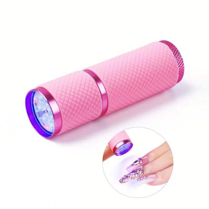 Mini lampe à ongles de poche avec 9 perles de lampe