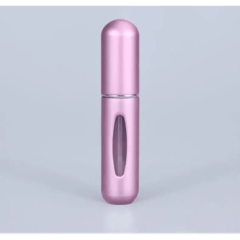 Flacon pulvérisateur mini-atomiseur rechargeable portable, récipient léger pour cosmétiques, mini flacon vide en aluminium pour les voyages, joli petit flacon pour dames, 5 ml