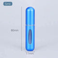 Flacon pulvérisateur mini-atomiseur rechargeable portable, récipient léger pour cosmétiques, mini flacon vide en aluminium pour les voyages, joli petit flacon pour dames, 5 ml