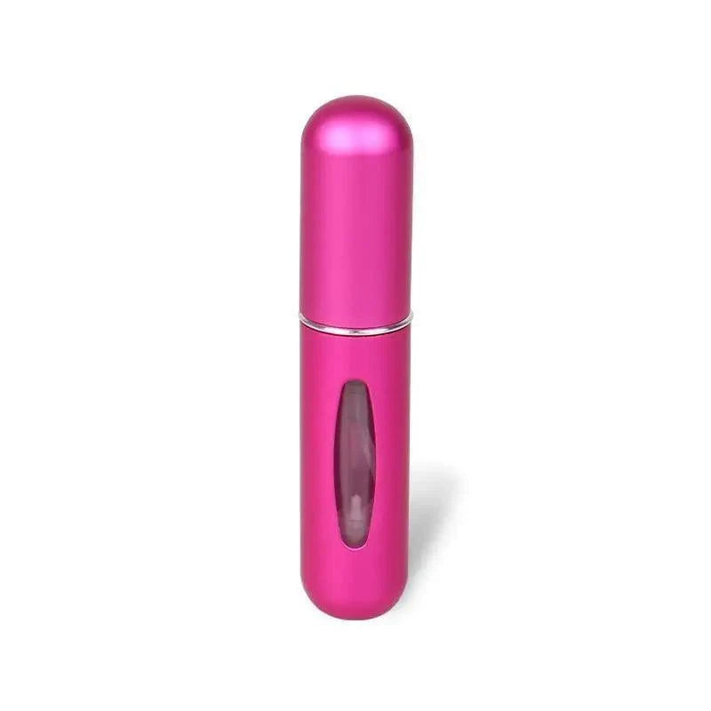 Flacon pulvérisateur mini-atomiseur rechargeable portable, récipient léger pour cosmétiques, mini flacon vide en aluminium pour les voyages, joli petit flacon pour dames, 5 ml