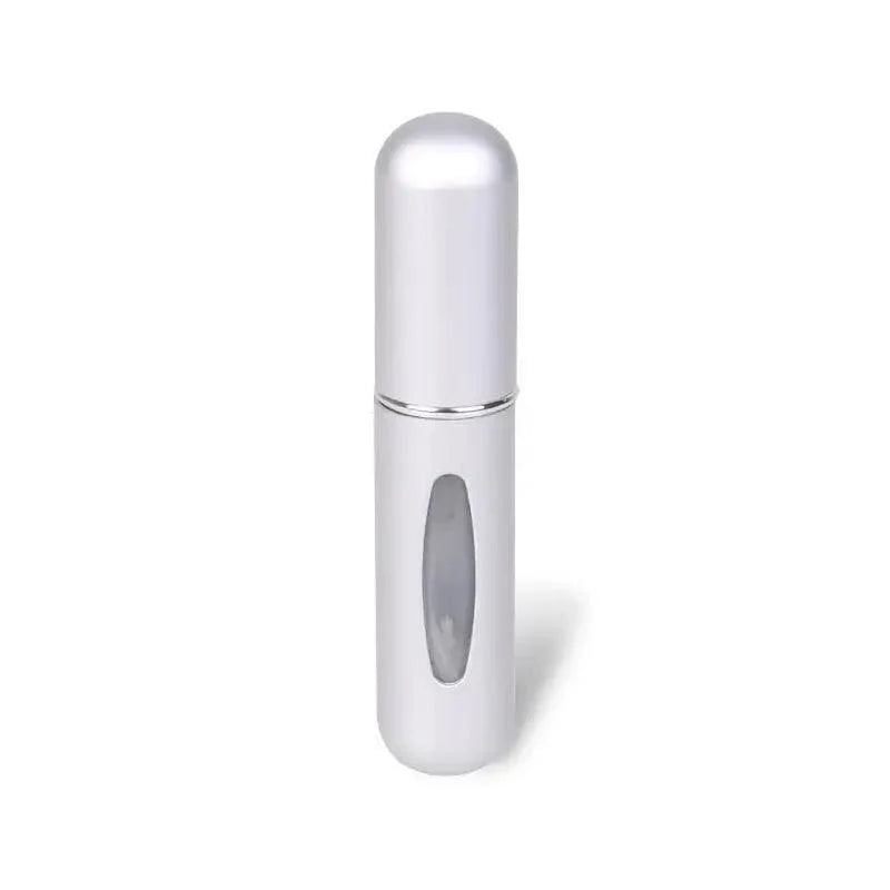 Flacon pulvérisateur mini-atomiseur rechargeable portable, récipient léger pour cosmétiques, mini flacon vide en aluminium pour les voyages, joli petit flacon pour dames, 5 ml