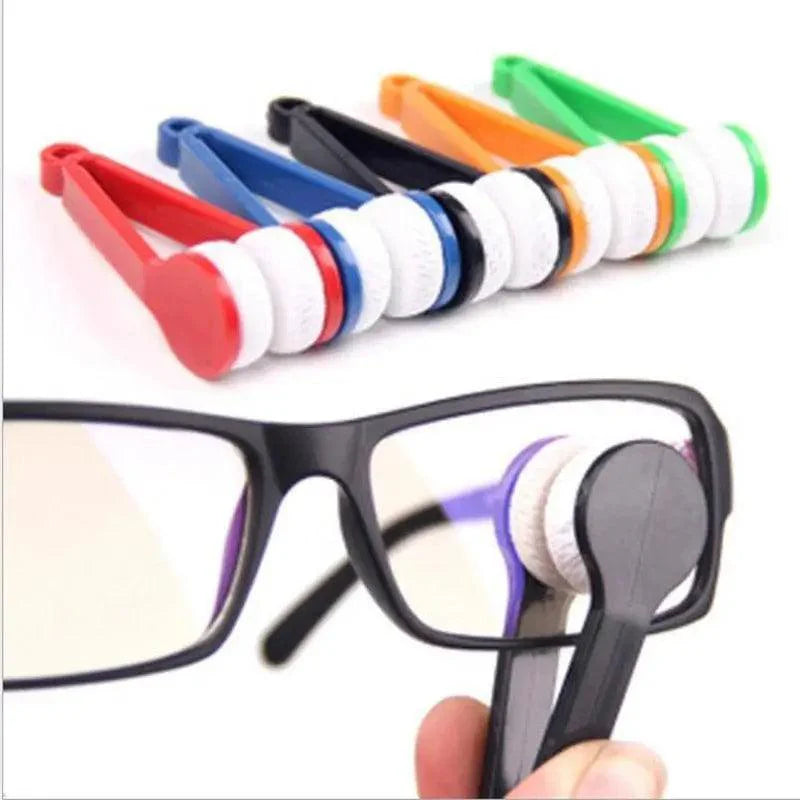 Mini brosse de nettoyage portable pour lunettes, chiffon de nettoyage coloré, lingette en microfibre pour lunettes