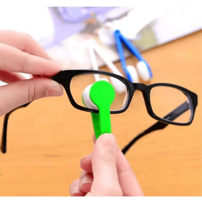 Mini brosse de nettoyage portable pour lunettes, chiffon de nettoyage coloré, lingette en microfibre pour lunettes