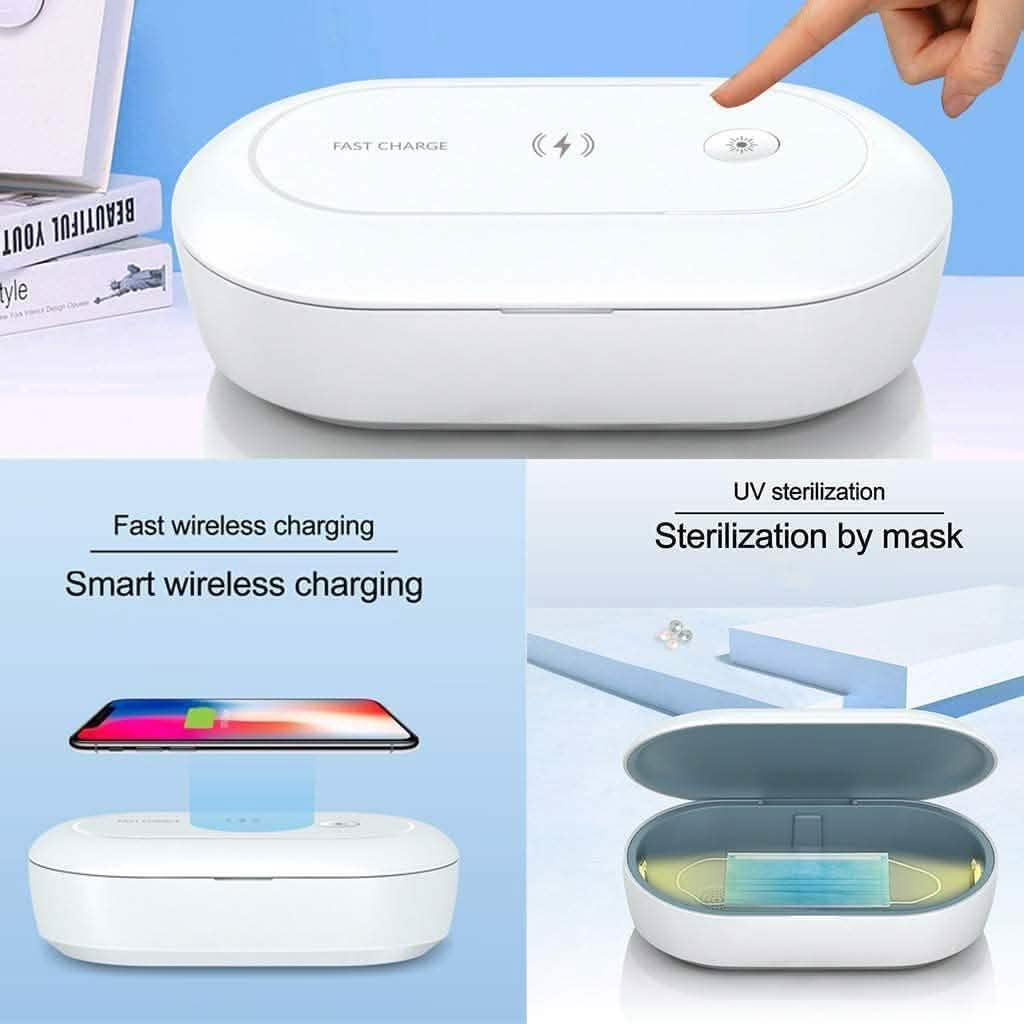 Boîte de nettoyage multifonction portable pour téléphone portable avec diffuseur d'arôme et chargeur sans fil, boîte de nettoyage - OJD-L03