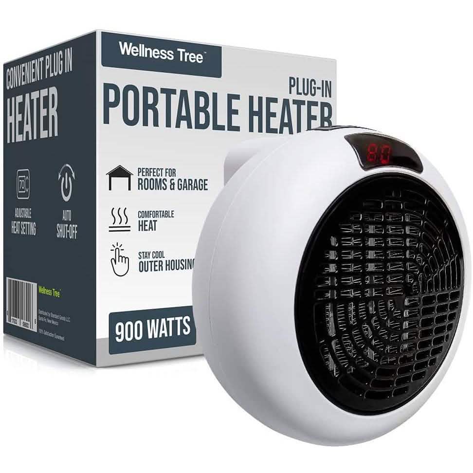 Chauffage Électrique Portable à Brancher avec Thermostat Réglable