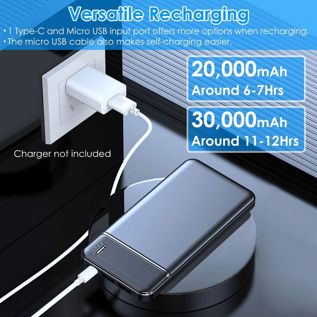 Chargeur de téléphone portable Power Bank avec 1 câble micro USB