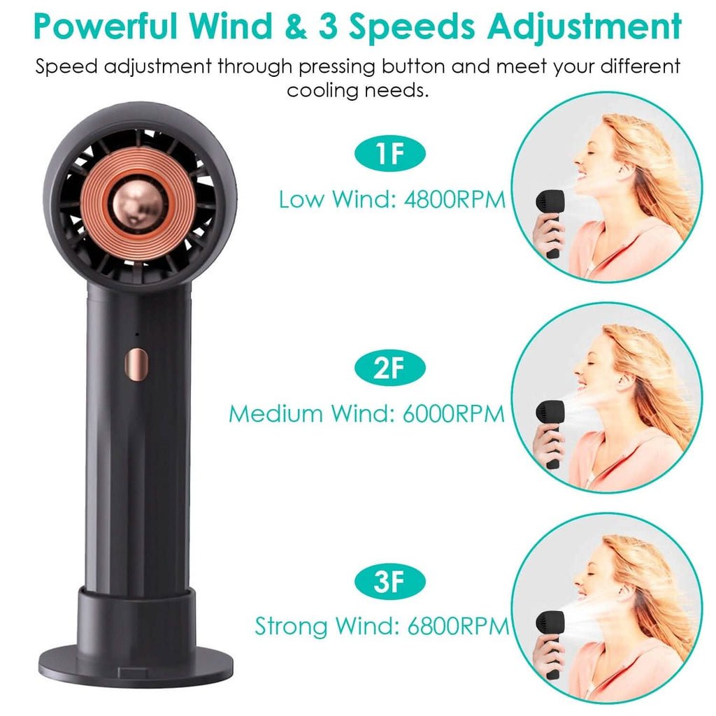 Ventilateur portable rechargeable à main