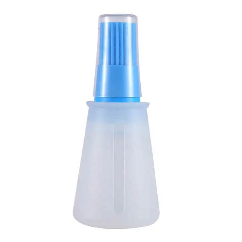 Bouteille d'huile en silicone portable avec pinceau