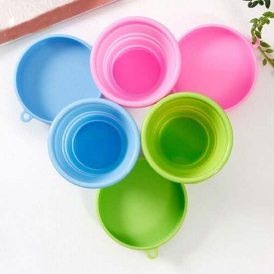 Gobelet pliable télescopique en silicone portable