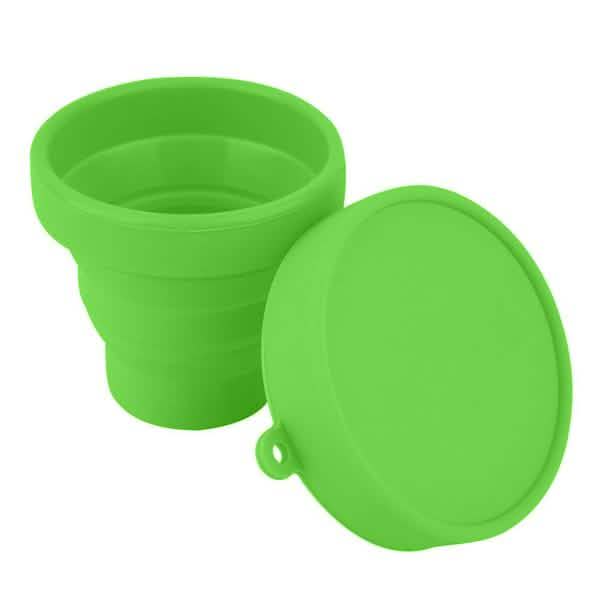 Gobelet pliable télescopique en silicone portable