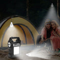 Centrale Électrique Solaire Portable avec Lampe Torche et 3 Ampoules d'Éclairage