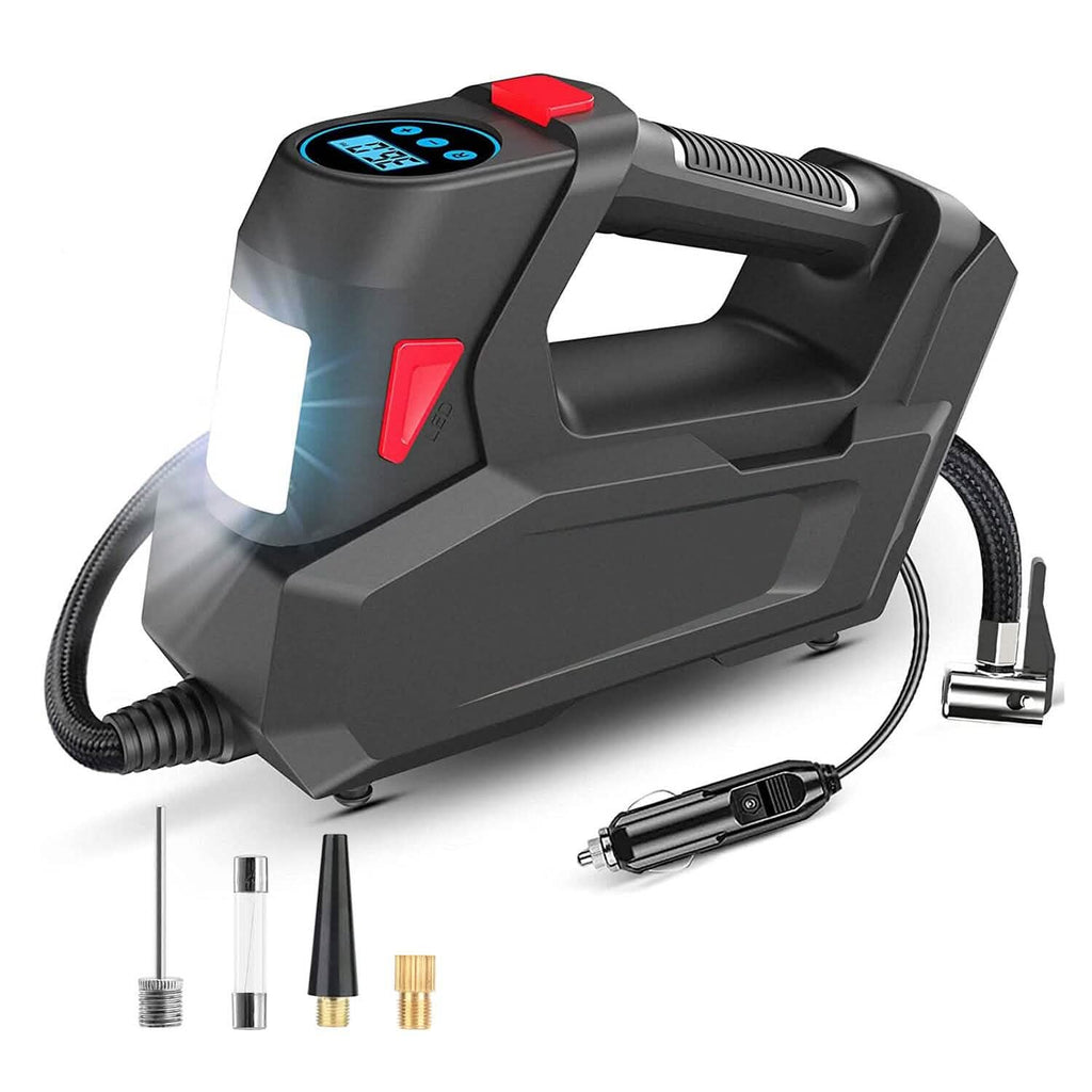 Compresseur d'air portable 120 PSI maximum 90W Pompe à pneu avec affichage numérique LED