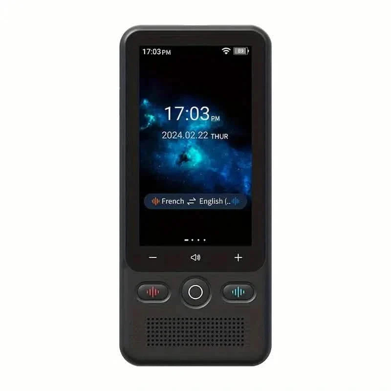 Traducteur vocal bidirectionnel portable avec 138 langues et 39 voix