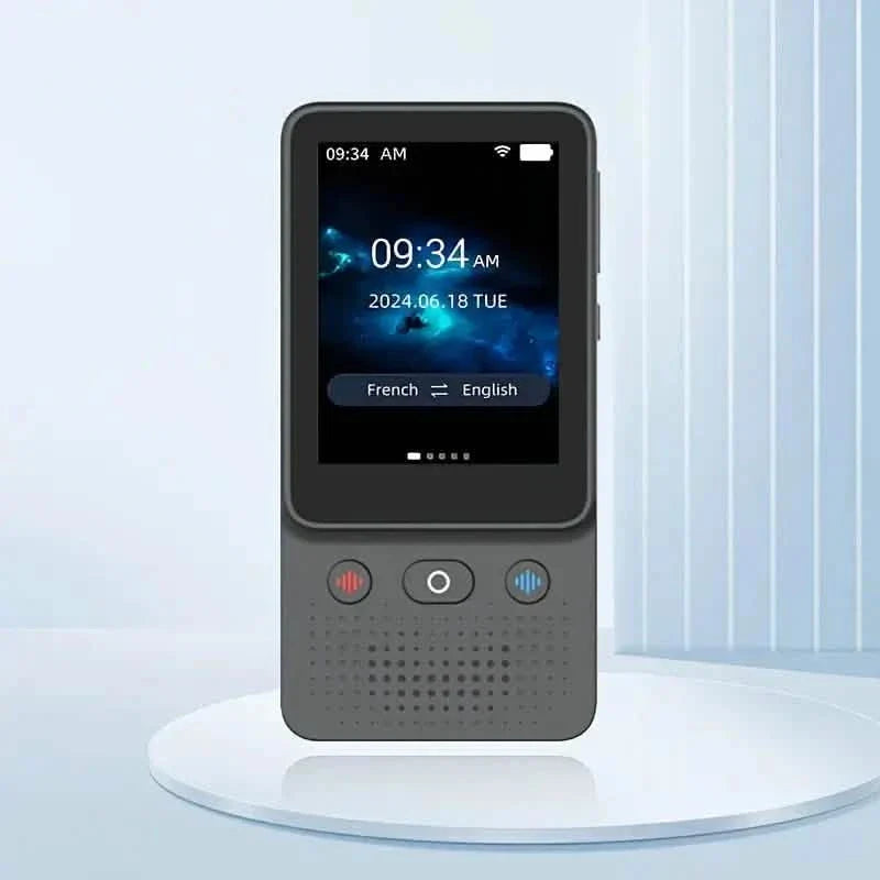 Traducteur vocal bidirectionnel portable avec 138 langues et 39 voix