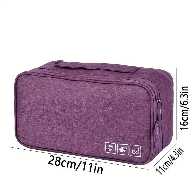 Sac de Rangement Portable pour Sous-vêtements et Articles de Toilette
