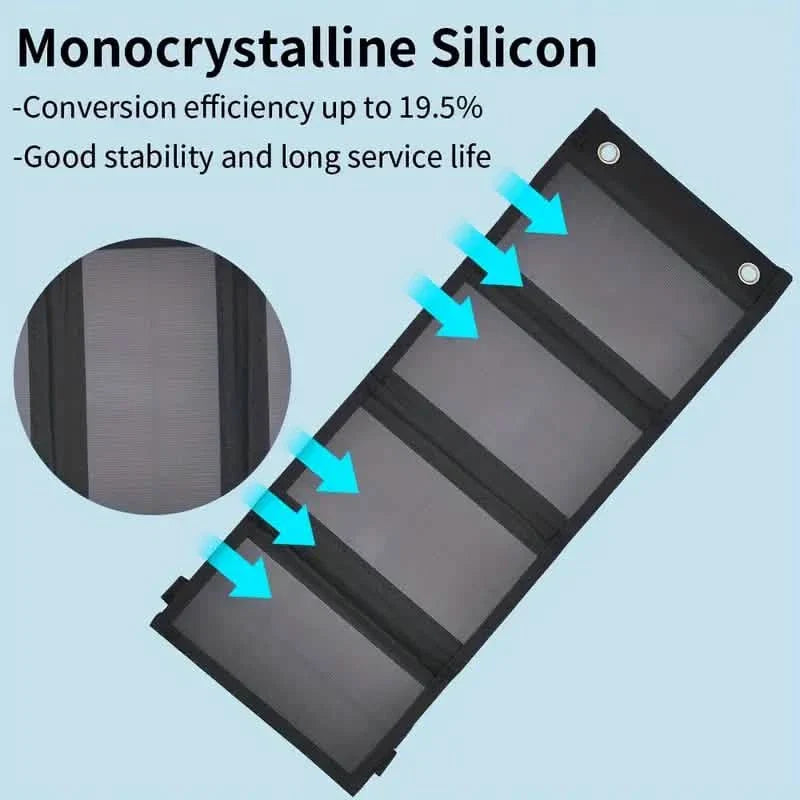 Panneaux solaires portables USB pliables