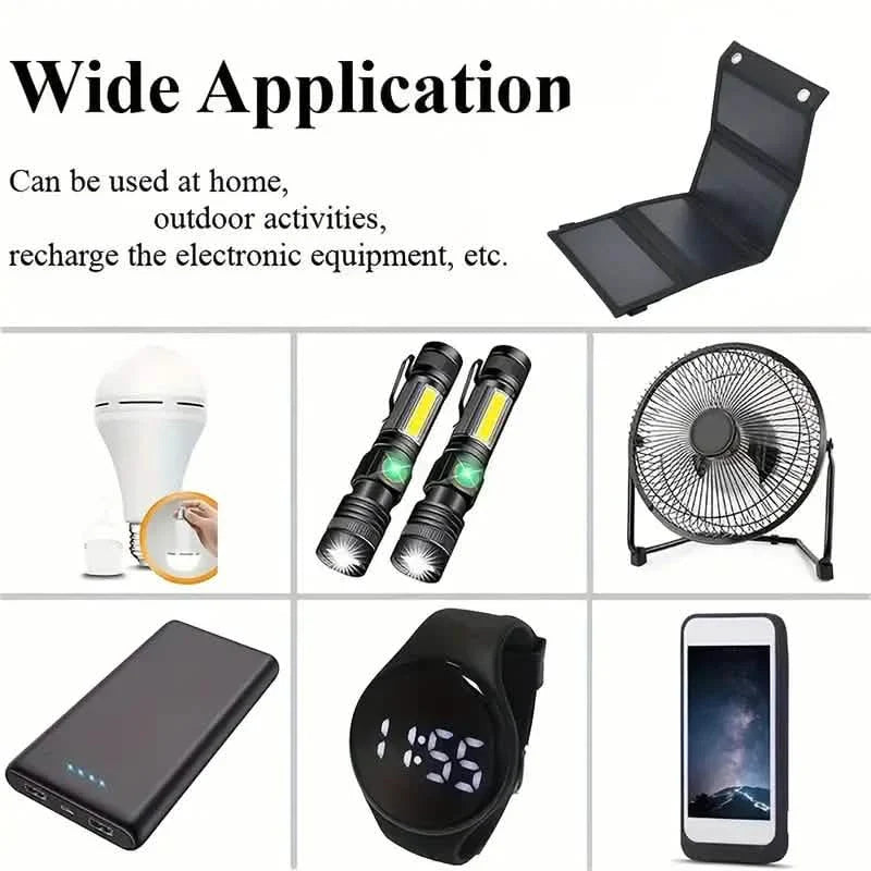 Panneaux solaires portables USB pliables