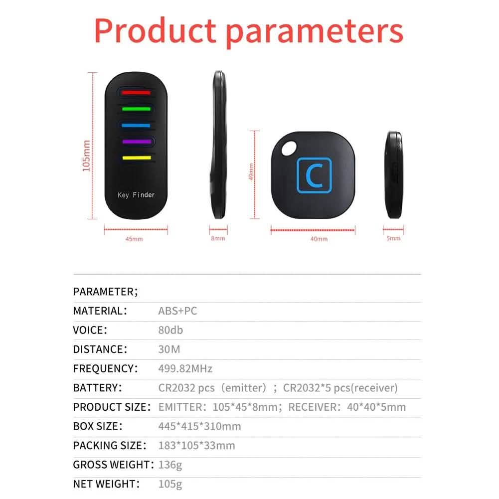 Recherche-clés sans fil portable
